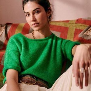 Sezane Paco jumper - green